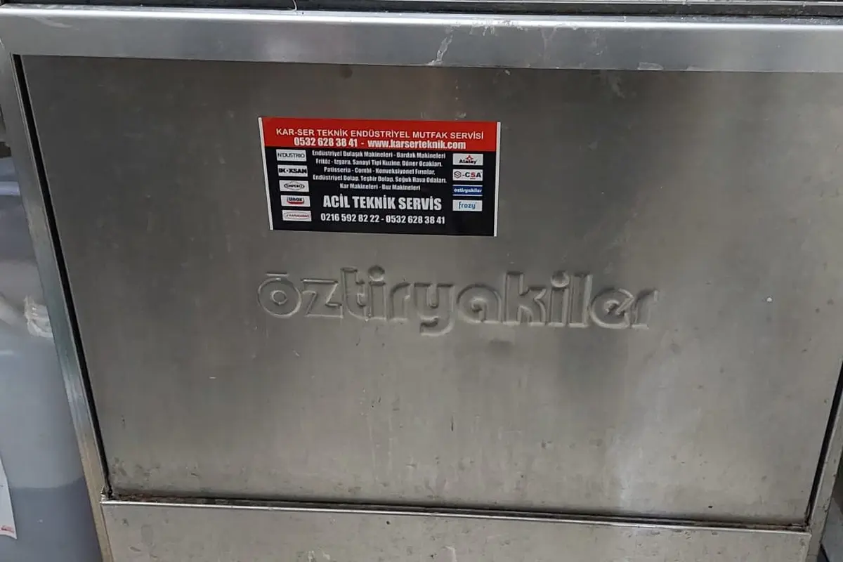 Öztiryakiler marka endüstriyel bulaşık makinesinde saha müdahalesi, Ataşehir