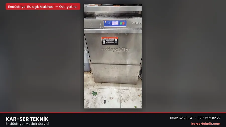 Öztiryakiler marka endüstriyel bulaşık makinesinde yıkama kolu bakımı, Üsküdar